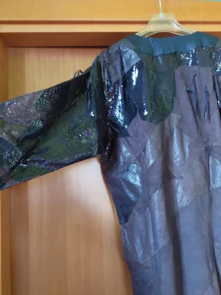 Blusa/vestito pelle vintage anni '80