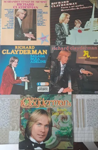 Lote 5 Vinilos LP Richard Clayderman
