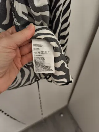 Blusa H&M Cruzada Estampada Animal Print XS