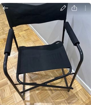 4 Sedie Pieghevoli Nere