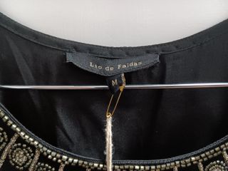 Vestido Lio de Faldas Negro Talla M