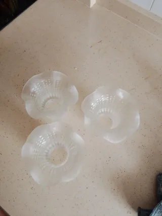 3 tulipas de cristal