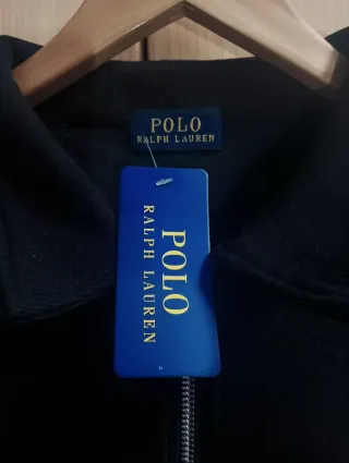 Polo Ralph Lauren Sudadera Negra Media Cremallera
