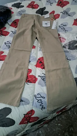 Vaquero campana  menos 5 kilos beige talla 42