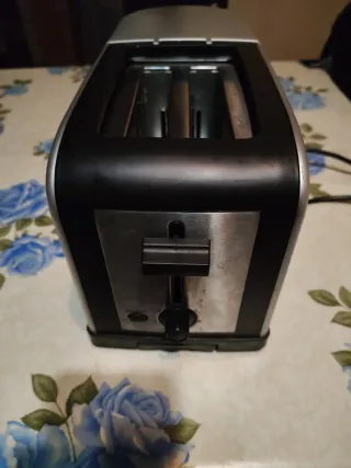 Tostador Silvano Negro y Plateado