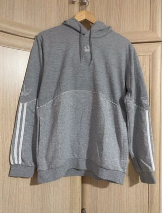 Sudadera Adidas Gris con Logo