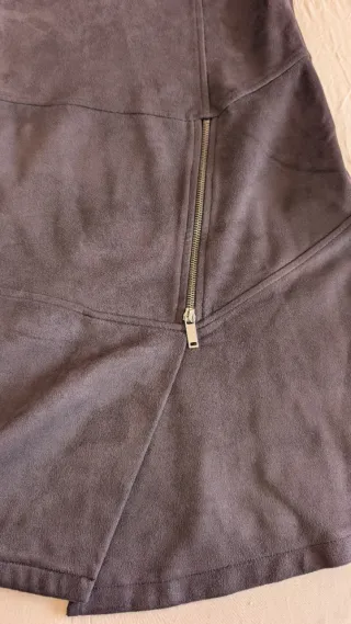 Vestido Paz Torras Antelina Gris Talla M-L