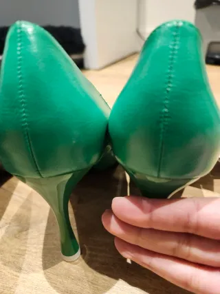 Zapatos de tacón verdes