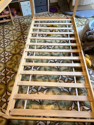 Cama Montessori Casita Madera + Somier