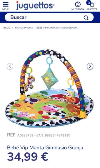 Manta Gimnasio Granja Juguettos Bebé