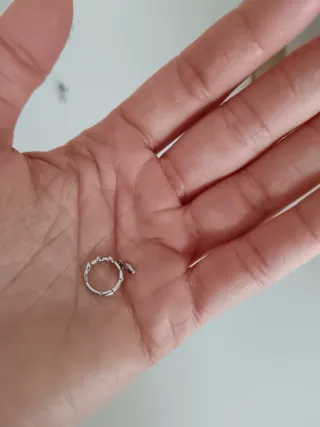 Pendiente plata con circonita