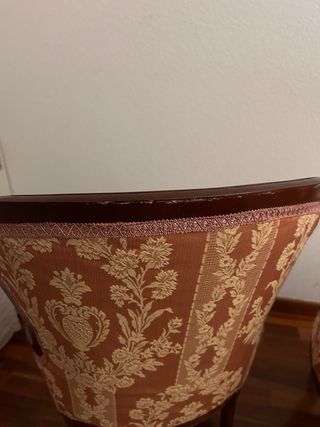 Pareja de sillones vintage tapizados