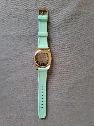 Reloj CRRJU Plata y Turquesa Nuevo