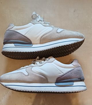 Zapatillas Pepe Jeans Beige, gris y Blancas