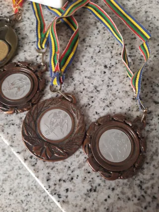 Trofeo y medallas fútbol