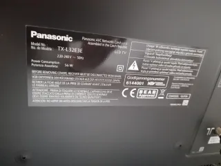 Televisión Panasonic Negra