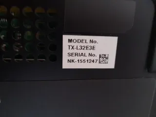 Televisión Panasonic Negra