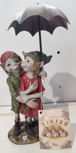 Elfo Pixies da collezione con ombrellino