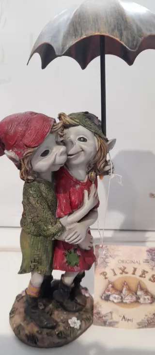 Elfo Pixies da collezione con ombrellino