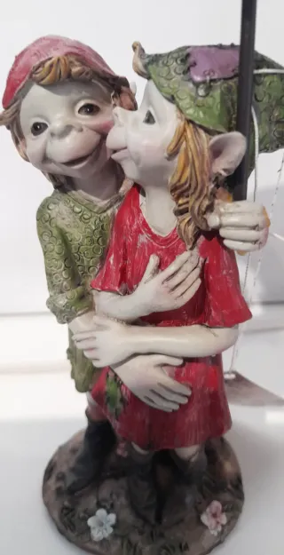 Elfo Pixies da collezione con ombrellino