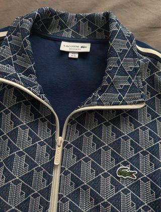 Chándal Lacoste Monogram Azul y Blanco