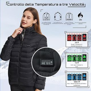 Chaqueta Calefactable con Capucha