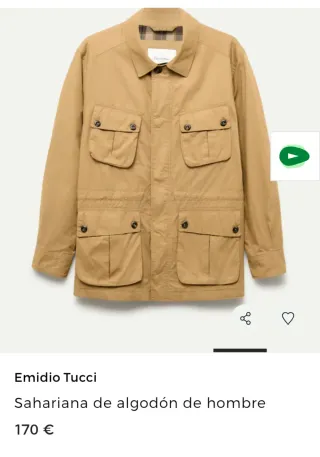 Chaqueta Emidio Tucci Beige Hombre