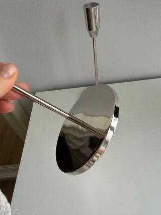 Par Candelabros Minimalistas Cromados