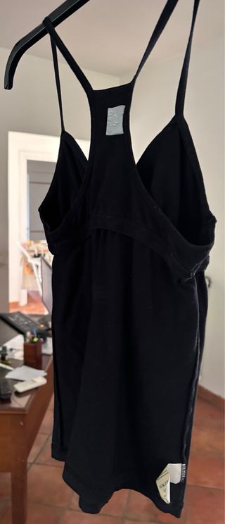 DEHA Top Nero Cotone Donna