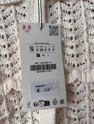 Chaqueta Zara Beige Talla Única