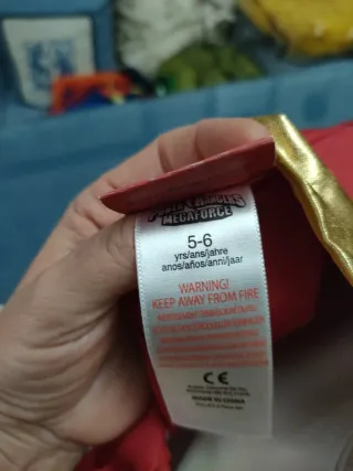 Disfraz Power Rangers Rojo