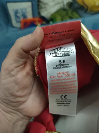 Disfraz Power Rangers Rojo