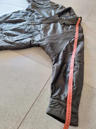 Chaqueta Piel Bomber 90s Aviador Talla L