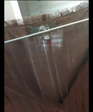 Vestido Yera marrón con detalles dorados