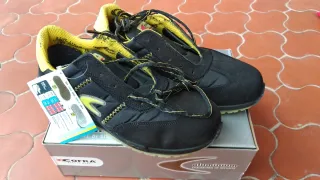 Zapatos seguridad Cofra Owens T.45 Negro/Amarillo