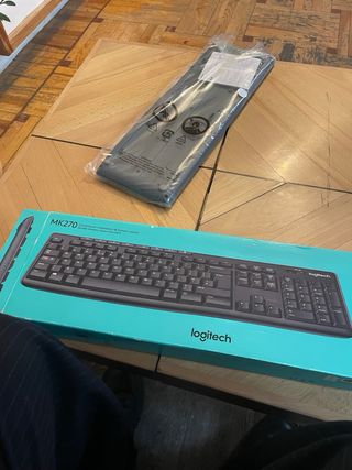 Teclado Logitech MK270 Inalámbrico Negro