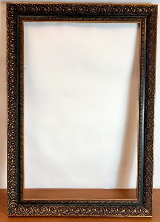 Marco Madera Verde Dorado