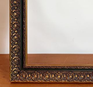 Marco Madera Verde Dorado