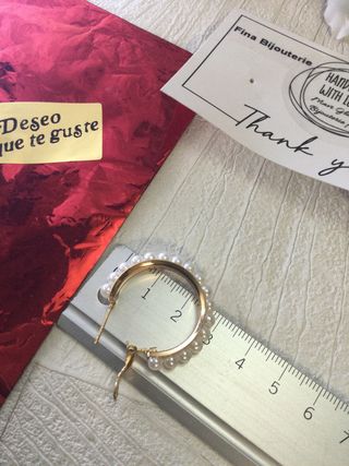 Aros con Perlas San Valentin