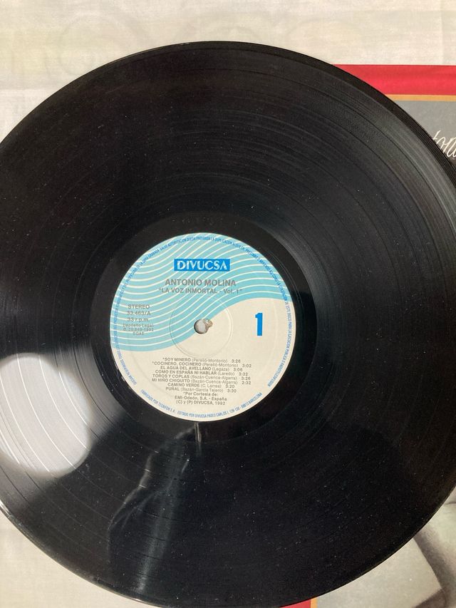 Vinilo Antonio Molina La Voz Inmortal