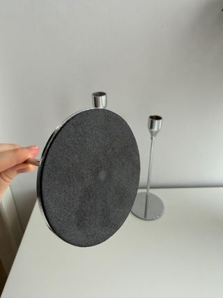 Conjunto 3 Candelabros Cromados Modernos