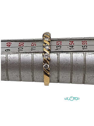 Anillo Oro 18K Con 7 piedras