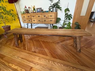 Banco de madera teca Lawas 180cm, muy buen estado