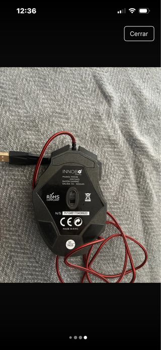 Ratón Gaming INNOBO Negro y Rojo