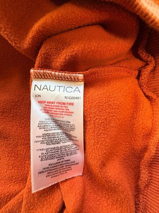 Sudadera Nautica Naranja Talla M