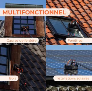 Cepillo telescópico 7m paneles solares o ventana