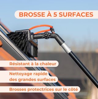 Cepillo telescópico 7m paneles solares o ventana