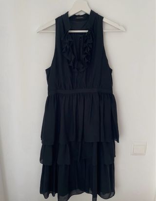 Vestido negro elegante Massimo Dutti