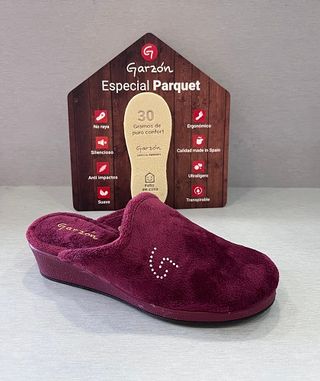 Zapatillas Casa Garzón Burdeos Talla 37 Nuevas