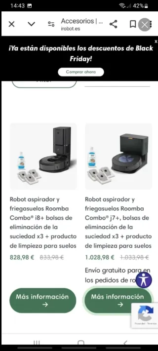 Robot Aspirador Roomba Combo j7+